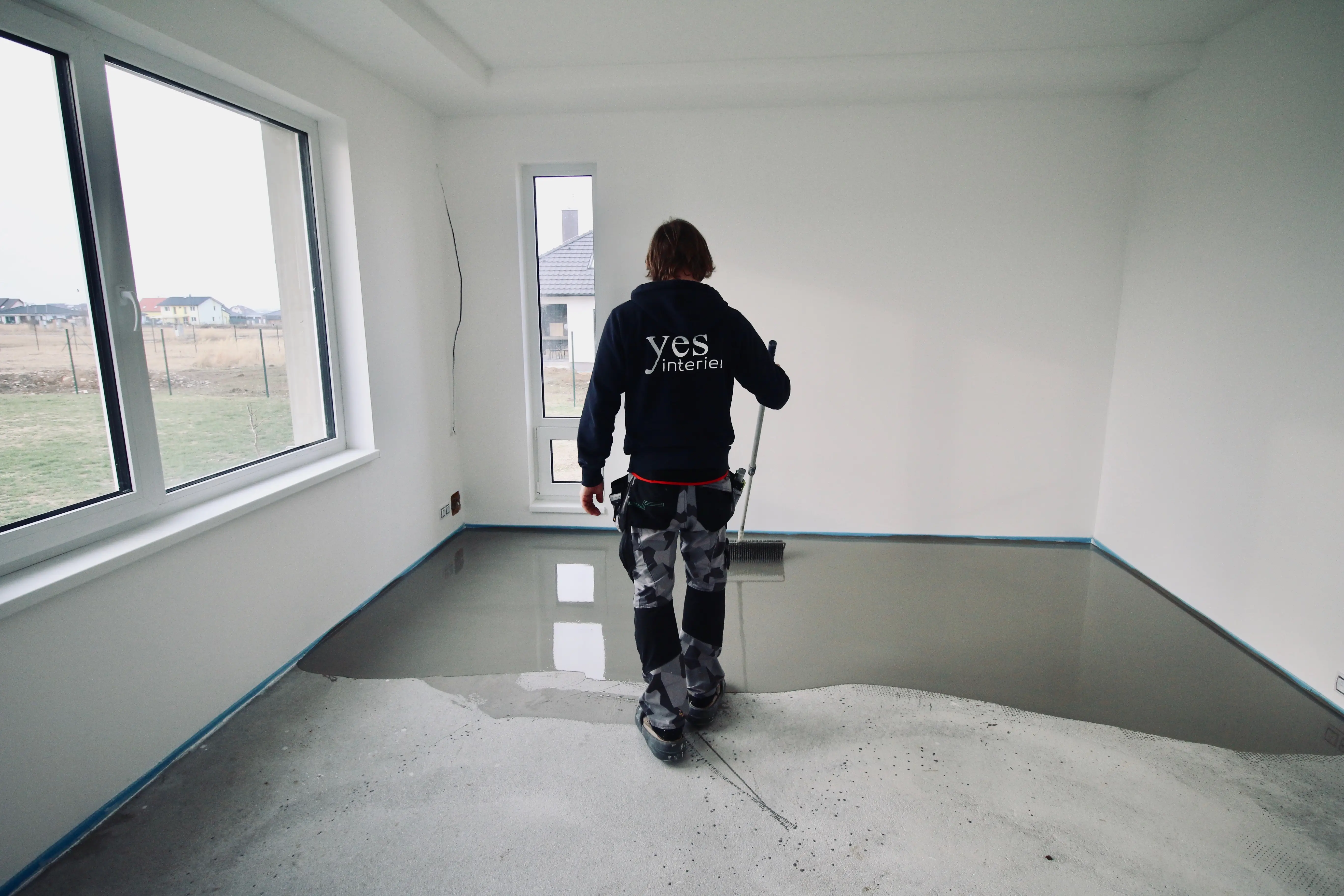 Vyrovnání podkladu samonivelační stěrkou